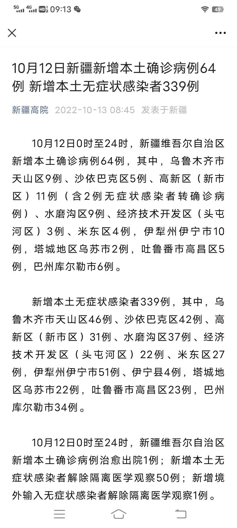 31省份新增阳性感染者18例均在新疆维吾尔自治区乌鲁木齐沙依巴克区的简单介绍