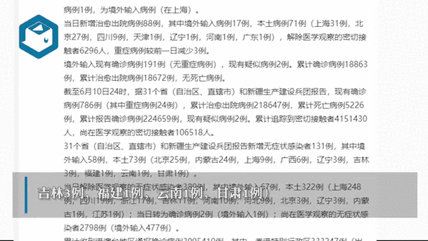 31省份增20例无症状感染者/31省新增无症状感染者130例