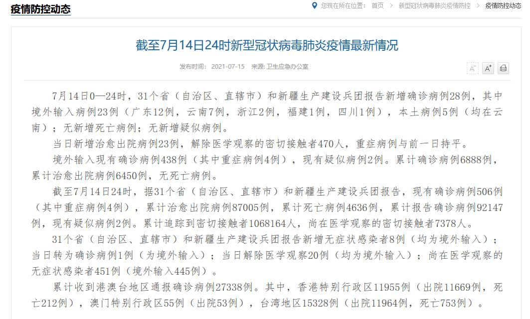 【31省份近期新增20例核酸阳性_31省新增28例】