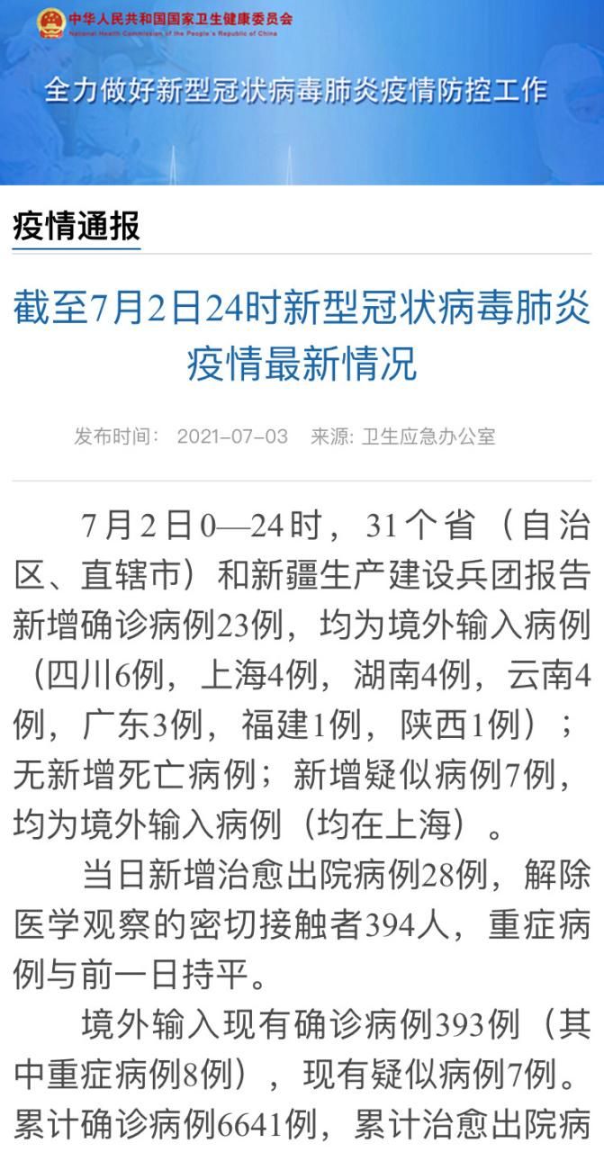 多地新增确诊23例均为境外输入_新增21例境外输入