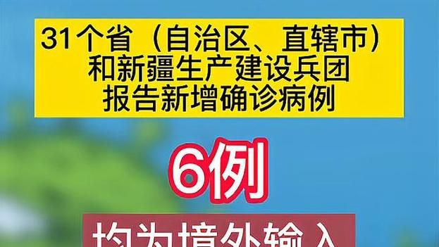  31省份新增27例均为境外输入:31省区市新增22例均为境外输入
