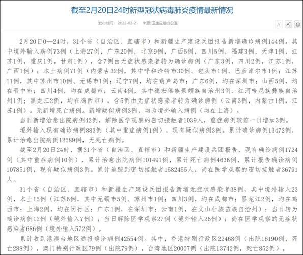 31省份新增阳性感染者26例/31省份新增1例确诊病例